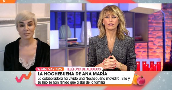 Ana María Aldón y Emma García hoy, durante 'Viva la vida'.