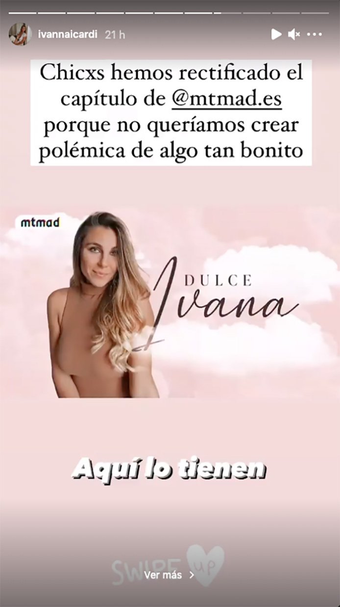 Esta es la historia que ha compartido Ivanna Icardi en su Instagram.