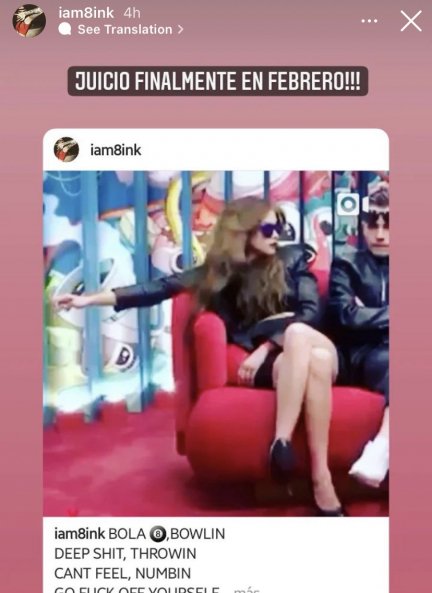 La historia que ha compartido Carlota Prado en Instagram (@iam8ink).