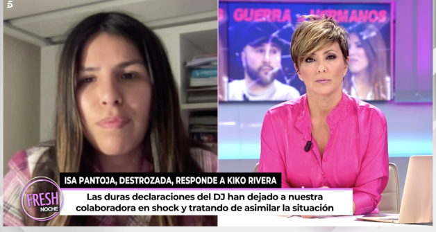 Isa Pantoja reaparece en televisión para hablar de su conflicto con Kiko Rivera.
