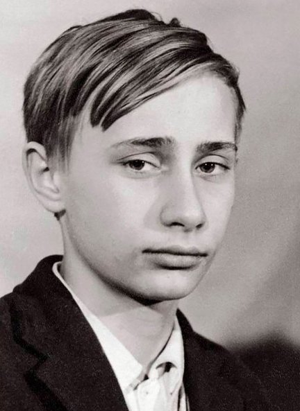 Putin cuando era un niño.
