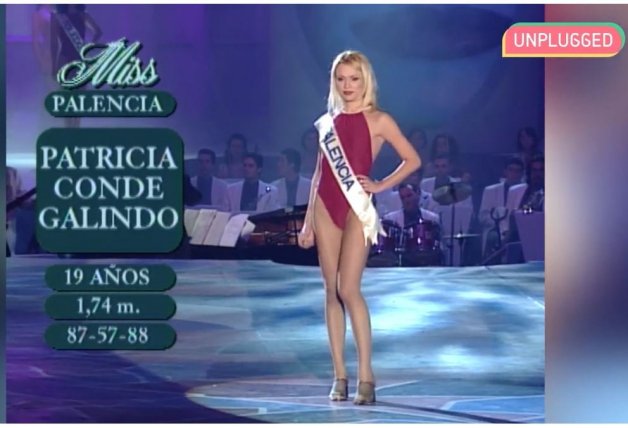 Patricia Conde en Miss España 1999.