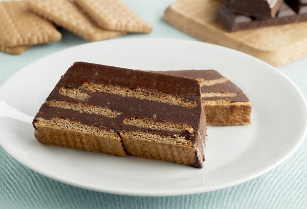 Tarta de galletas y chocolate