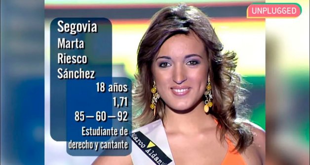 Marta Riesco se presentó a Miss Fea en Aquí hay tomate.