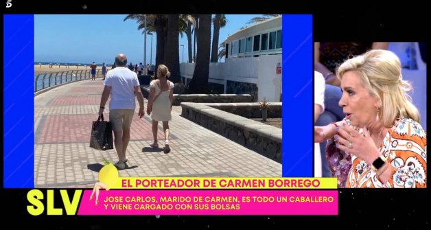 Carmen Borrego y su marido Jose Carlos en Gran Canaria ('Sálvame Diario').