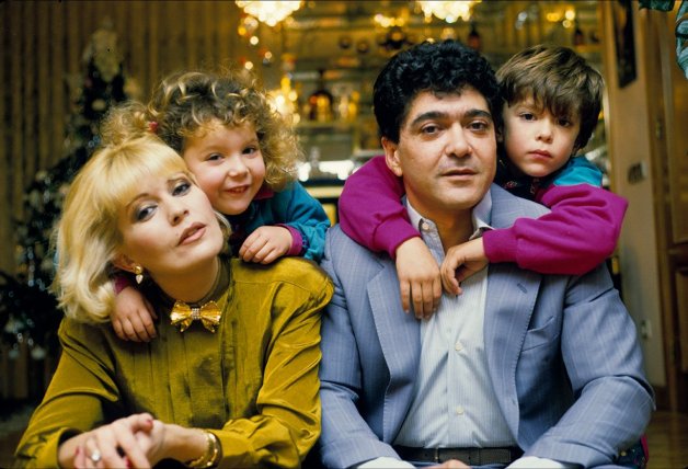 La familia Cristo, en los 80. 