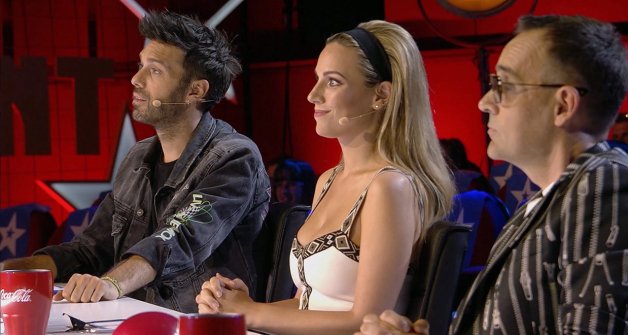 Dani Martínez, Edurne y Risto Mejide en la anterior temporada de Got Talent.