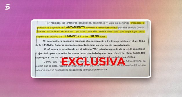 La fecha y la hora en la que has autoridades intervendrían para desalojar Cantora.