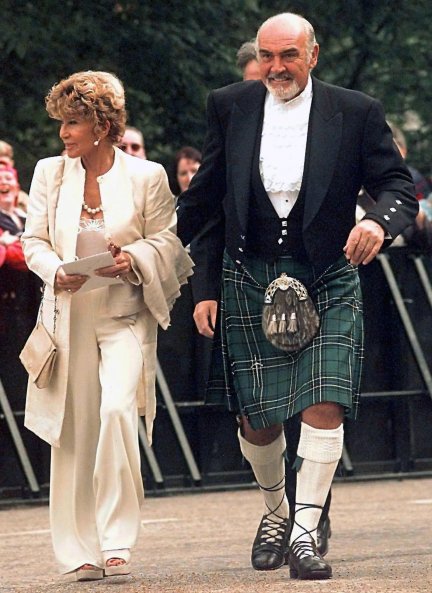 Sean Connery y Micheline estuvieron casados 25 años.