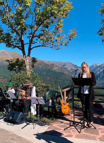 Su prima, Cristina Gruas, habló durante el homenaje.