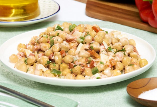 Garbanzos con salsa de verduras