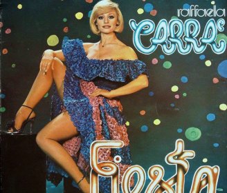 Cartel de un disco con "Fiesta", uno de sus "hits".