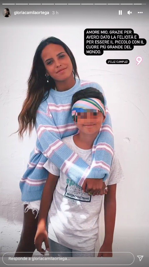 Felicitación de Gloria Camila a su hermano pequeño (@gloriacamilaortega).