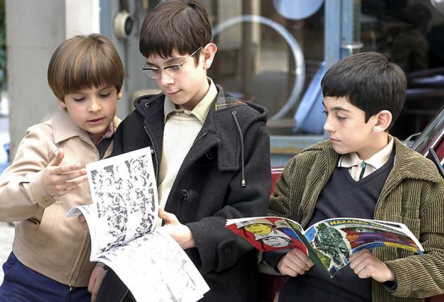 Los tres amigos, en los primeros capítulos de 'Cuéntame…'.