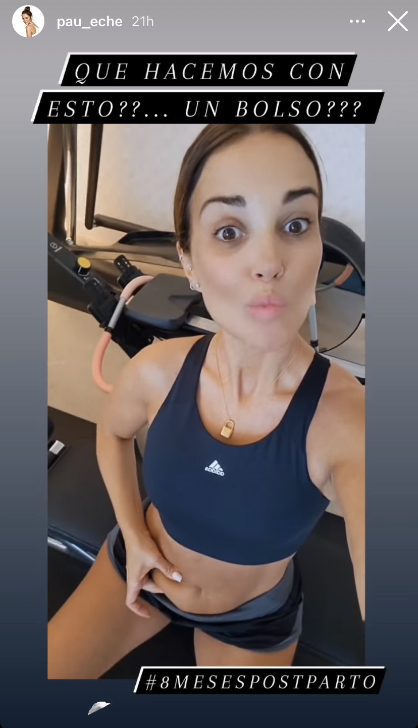 Paula Echevarría muestra su barriga con naturalidad en Instagram (@pau_eche).