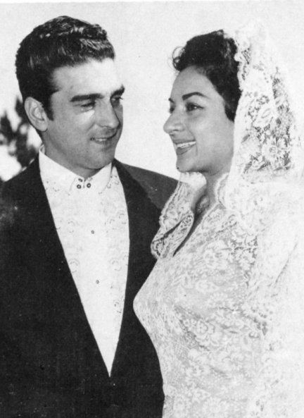Lola Flores, el día de su boda con Antonio González.