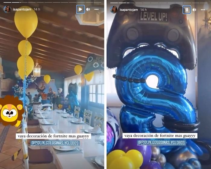 La decoración de la fiesta del hijo de Isa Pantoja.