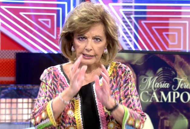 María Teresa durante su intervención en el programa. 