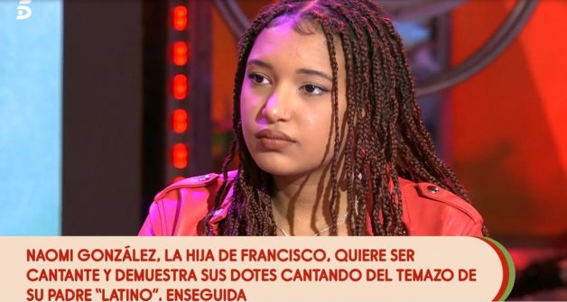 Naomi, en un momento de su entrevista.