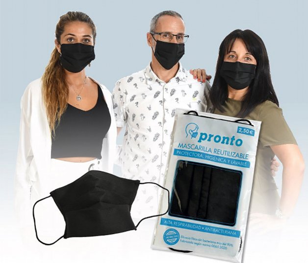 Las mascarillas reutilizables de Pronto para adultos han tenido un enorme éxito.