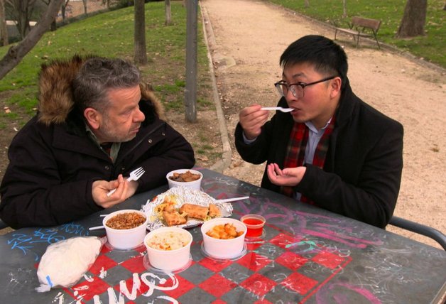 El cocinero, en uno de los momentos del especial comida china.