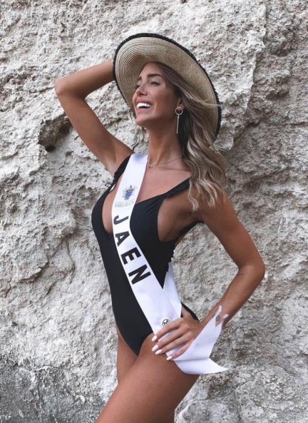 Marta López Álamo como Miss Jaén en Miss Mundo Spain.