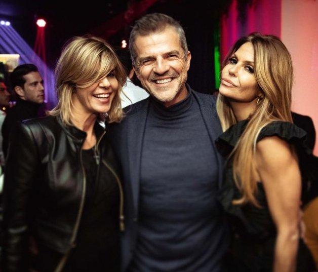 Raúl junto a Arancha de Benito y Makoke.