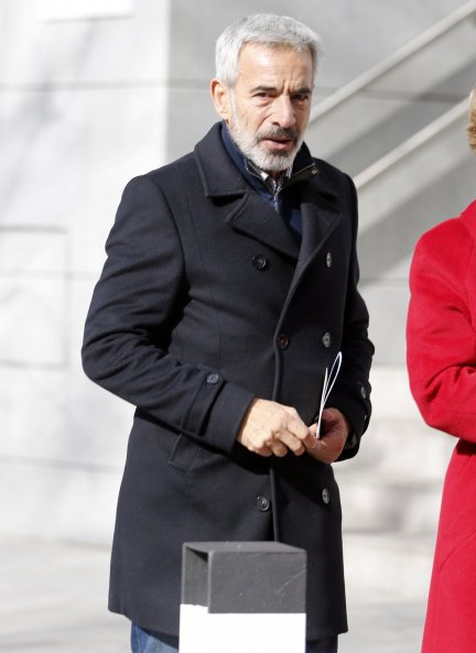 Imanol Arias a las puertas de la Audiencia Nacional el pasado mes de marzo.