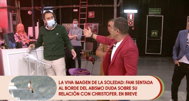 Belén abandona el plató tras enfadarse con el presentador y el director del programa.