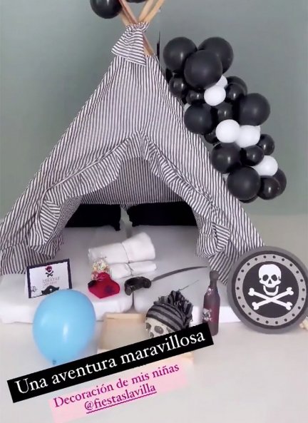 La influencer cuidó de la decoración con todo lujo de detalles.