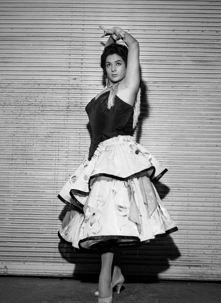 Lola, en una actuación en el teatro Olympia de París en 1960.