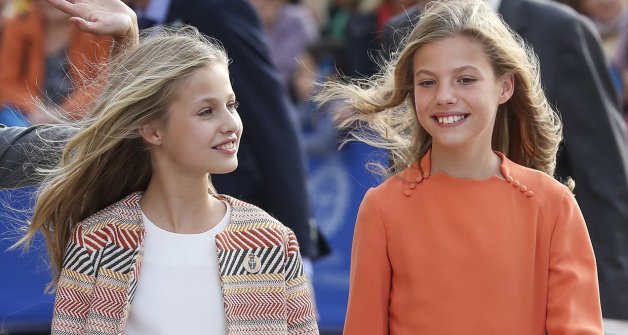 Leonor y Sofía en los premios Princesa de Asturias en 2019