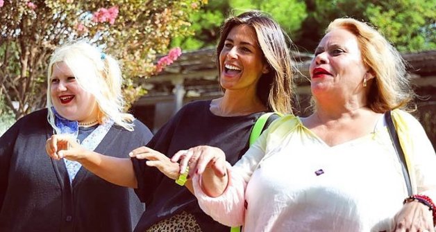 Nuria junto a sus dos compañeras de Road Trip, Carmina Barrios y Esty Quesada.