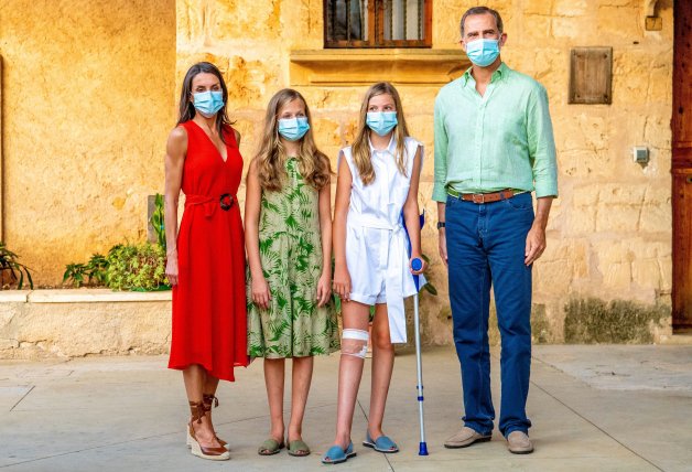 La familia real al completo el pasado verano en Mallorca.