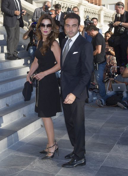 Paloma Cuevas y Enrique Ponce asistiendo al funeral de Kardam de Bulgaria (2015).