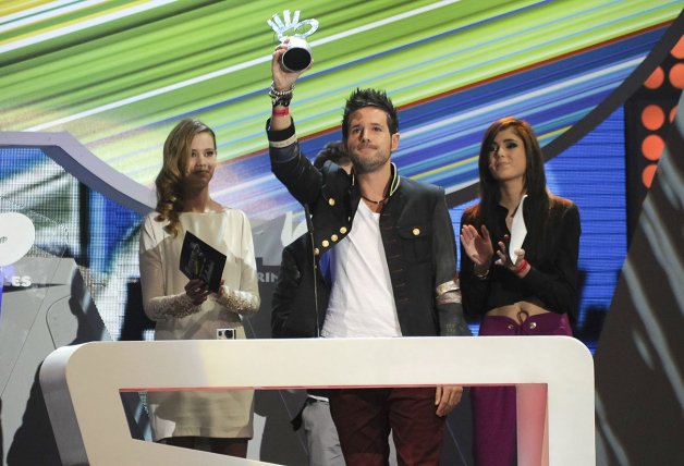 Pablo López, recogiendo un premio en el año 2013.