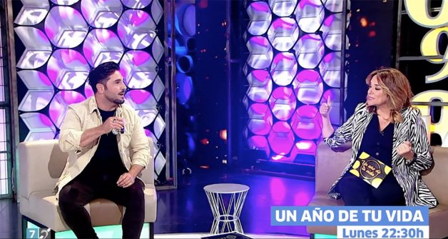 David Bustamante y Toñi Moreno en un momento de la entrevista en “Un año de tu vida”.