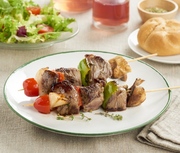 Brochetas de ternera