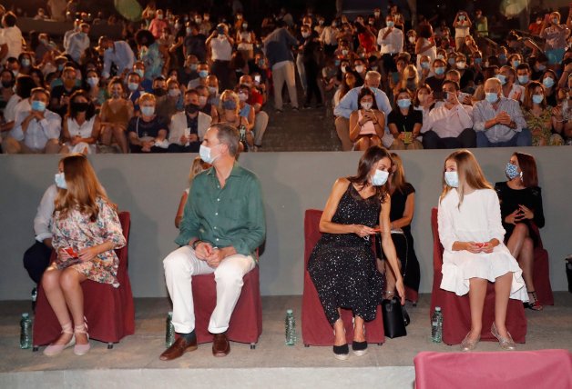 Los Reyes y sus hijas asisten a la inauguración de la 66ª edición del Festival Internacional de Teatro Clásico de Mérida.