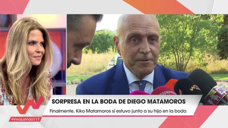 Kiko asistió finalmente a la boda de su hijo Diego.