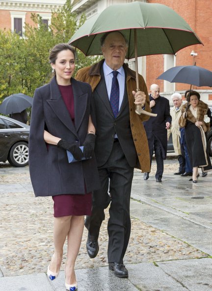 Tamara Falcón con su padre, el fallecido Carlos Falcó, Marqués de Griñón.