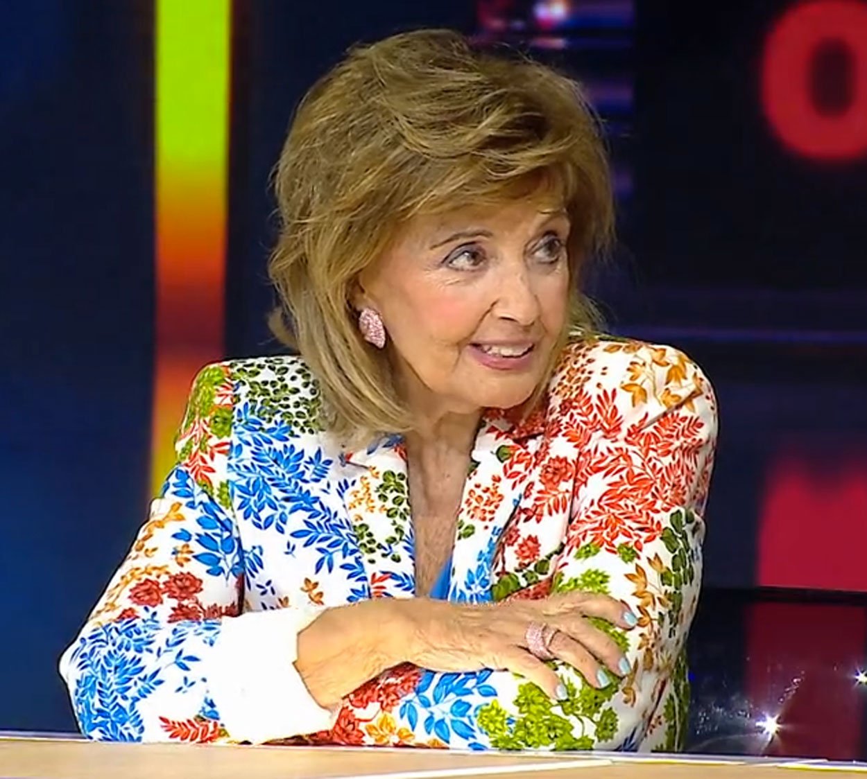 María Teresa Campos, durante la entrevista de Bertín Osborne en Canal Sur.