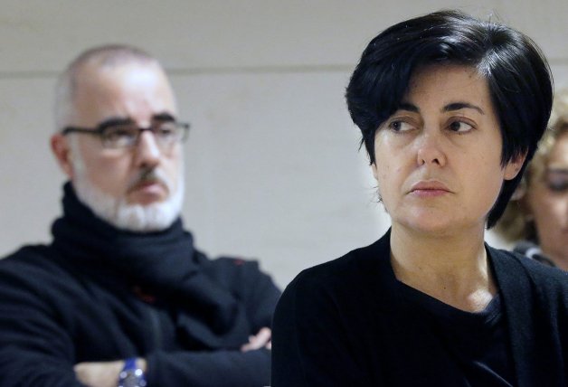 Rosario Porto y Alfonso Basterra, durante el juicio en 2015.