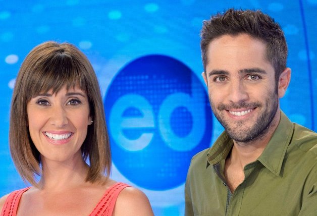 Roberto y Sandra en 2014, como presentadores de 'España directo'. 