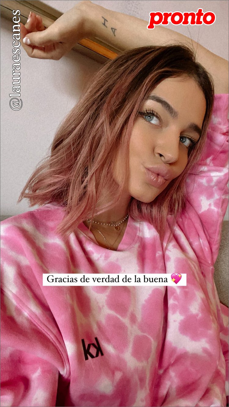 Laura Escanes da las gracias a sus fans.