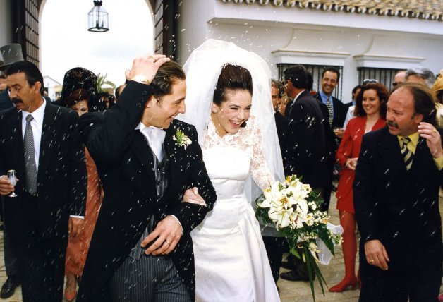 Rocío Carrasco y Antonio David Flores el día de su boda.