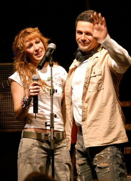 Malú y Alejandro Sanz en un concierto hace 17 años