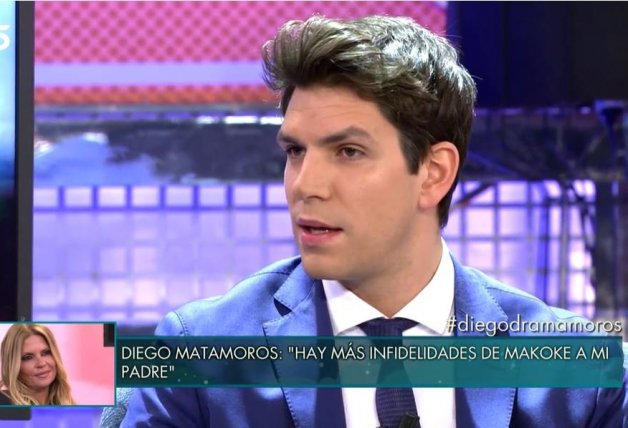 Una de las apariciones de Diego Matamoros en televisión tachando a Makoke de infiel.