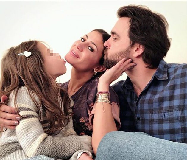 Elena Tablada, Javier Ungria y Ella, la hija que tuvo Elena con David Bisbal.