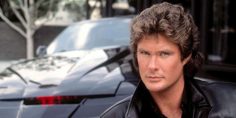 David Hasselhoff y su inseparable Kitt.